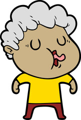 cartoon man singing