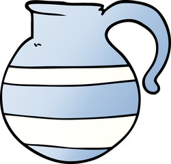 cartoon doodle of a jug