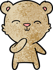 happy cartoon bear