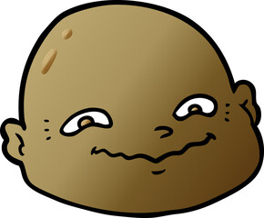 cartoon bald man