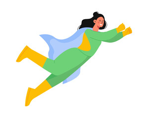 Kid superhero vector concept