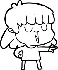 cartoon woman