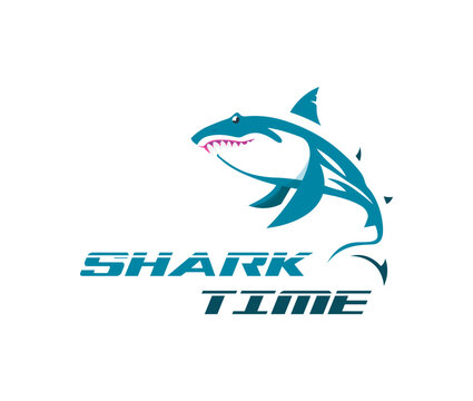 Modern Shark Fish Logo illustration