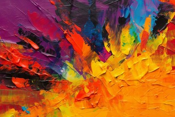 Vibrant burst of colors depicting textured surfaces. Generative AI