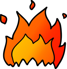 cartoon fire