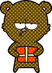 christmas bear cartoon