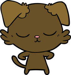 cute cartoon dog