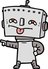 cartoon robot