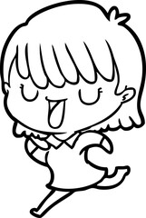 cartoon woman