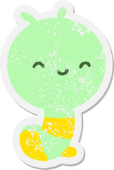 caterpillar grunge sticker