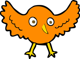 cartoon bird