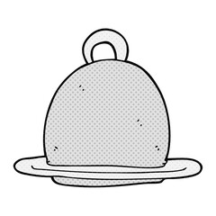 freehand drawn cartoon dinner service