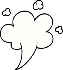 cartoon doodle gust of air