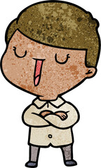 cartoon happy boy