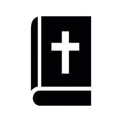 catholic religion bible silhouette icon