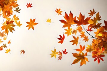autumn background with leaves