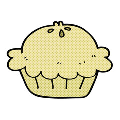 freehand drawn cartoon pie