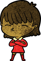 cartoon woman