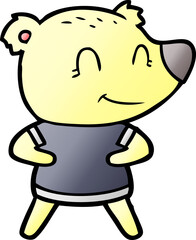 friendly bear cartoon