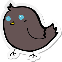 sticker of a cartoon bird