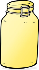 cartoon glass jar