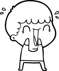 laughing cartoon man