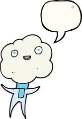 cute cloud head creature