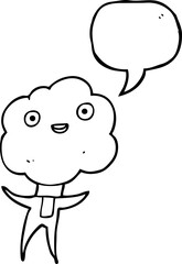cute cloud head creature