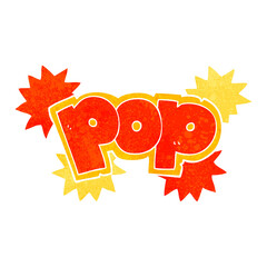 freehand retro cartoon pop explosion symbol