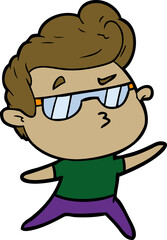 cartoon cool guy