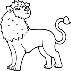 cartoon lion