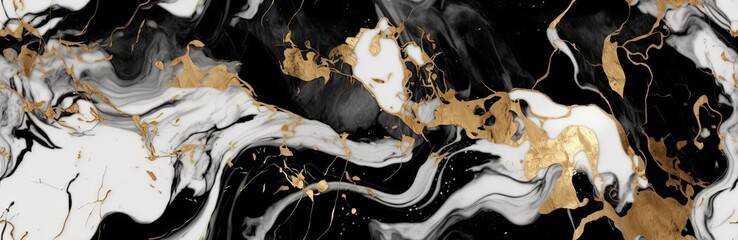  abstract black white and gold marble texture pattern stackable tiles. can be used for background,...