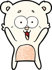 laughing teddy  bear cartoon