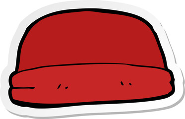 sticker of a cartoon hat