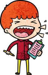 cartoon laughing man