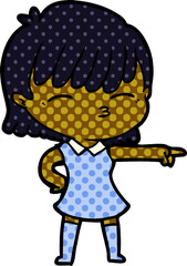 cartoon woman