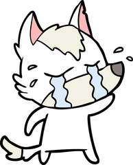 cartoon crying wolf