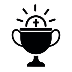 catholic religion chalice silhouette