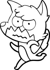 cartoon annoyed fox