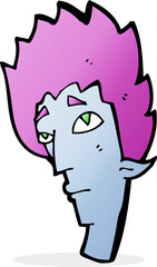cartoon vampire head