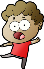 cartoon shocked man