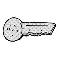 freehand drawn cartoon door key