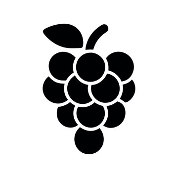 recommend clip art: black grapes silhouette