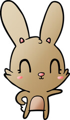 Obraz premium cute cartoon rabbit