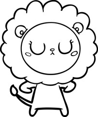 Fototapeta premium cartoon lion