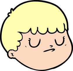 cartoon male face