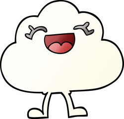 cartoon doodle expressive weather cloud