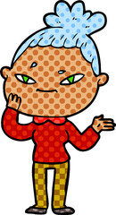 cartoon woman
