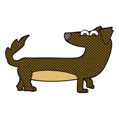 freehand drawn cartoon dog