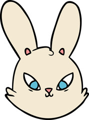 cartoon bunny face